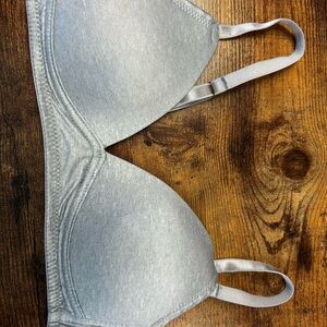 Danskin Light Gray Bra with Adjustable Straps